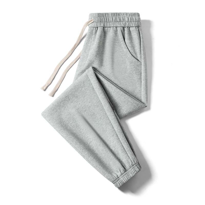 KNOWMLAB - Pantalón Cargo Casual Algodón Hombre Gris