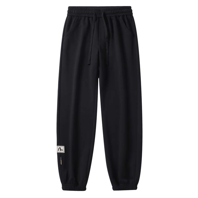 KNOWMLAB - Pantalón Cargo Casual Algodón Hombre Negro