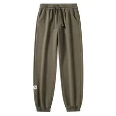 KNOWMLAB - Pantalón Cargo Casual Algodón Hombre Negro