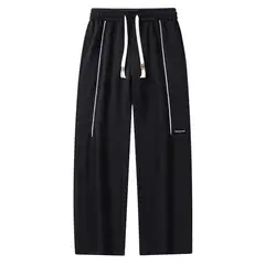 KNOWMLAB - Pantalón Cargo Casual Algodón Hombre Marrón