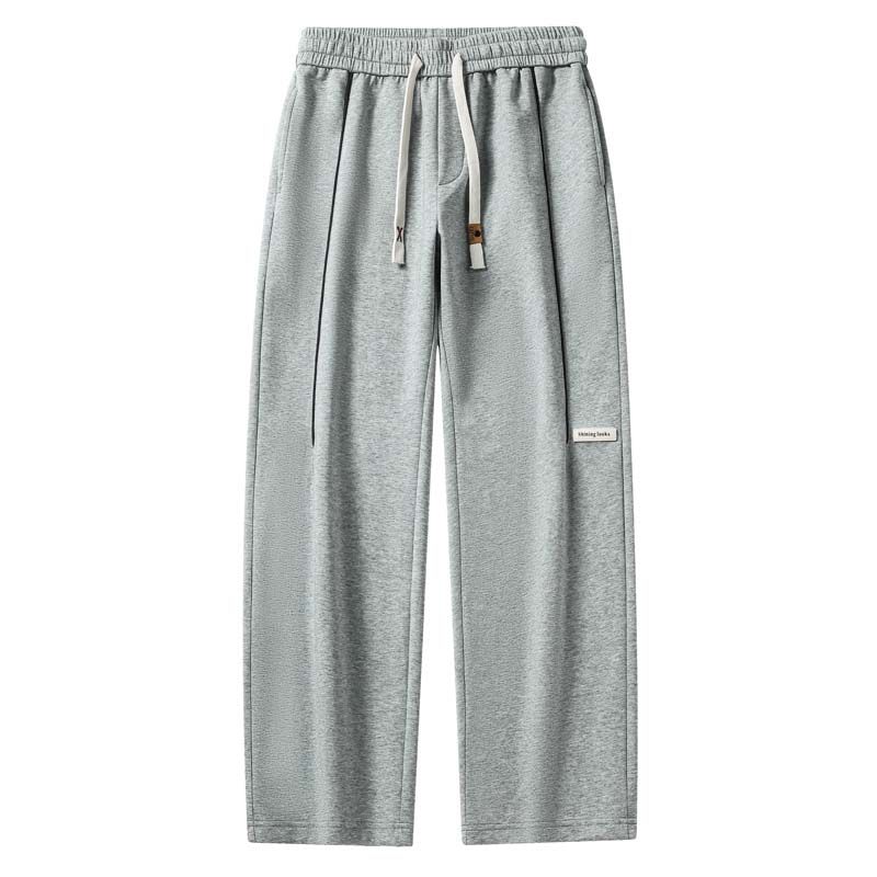 KNOWMLAB - Pantalón Cargo Casual Algodón Hombre Marrón