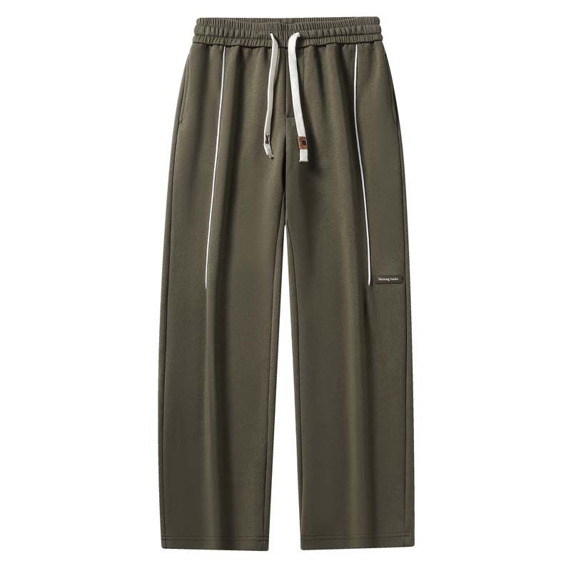 KNOWMLAB - Pantalón Cargo Casual Algodón Hombre Marrón