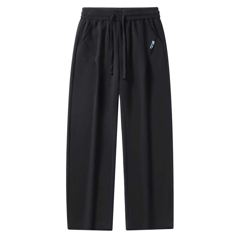 KNOWMLAB - Pantalón Cargo Casual Algodón Hombre Negro