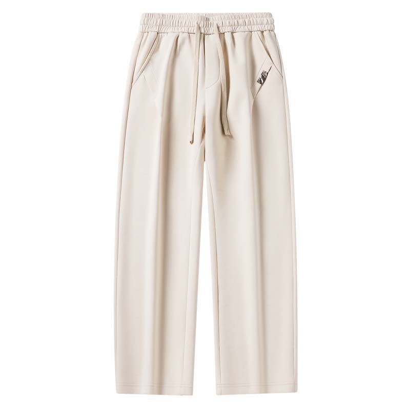 KNOWMLAB - Pantalón Cargo Casual Algodón Hombre Negro