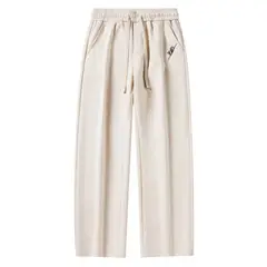 KNOWMLAB - Pantalón Cargo Casual Algodón Hombre Negro