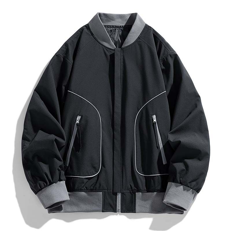 KNOWMLAB - Chaqueta Casual Hombre Negro