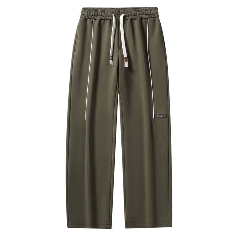 KNOWMLAB - Pantalón Cargo Casual Algodón Hombre Marrón