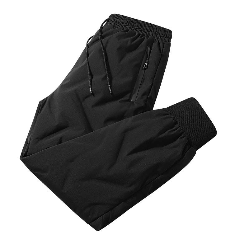 KNOWMLAB - Pantalón Cargo Casual Algodón Hombre Negro