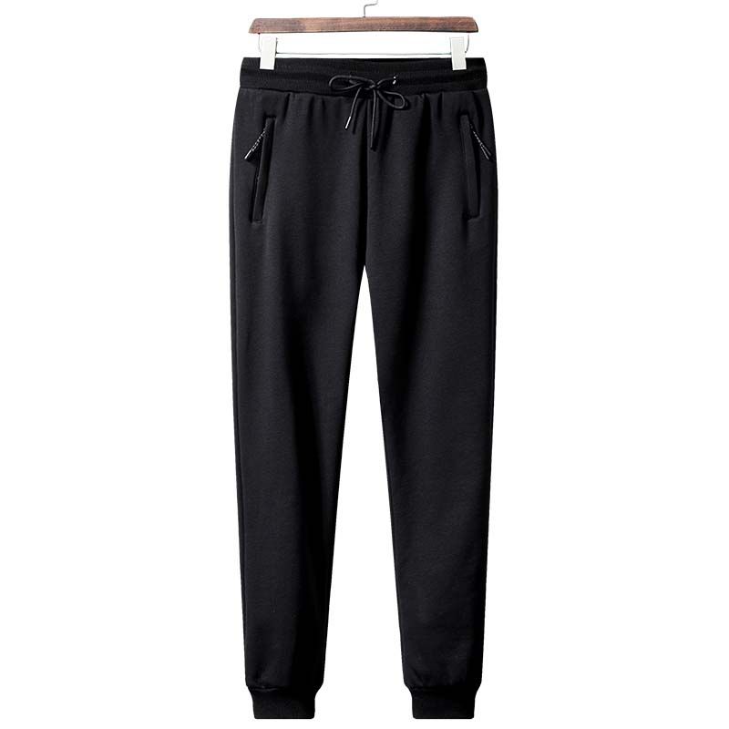 KNOWMLAB - Pantalón Cargo Casual Algodón Hombre Negro