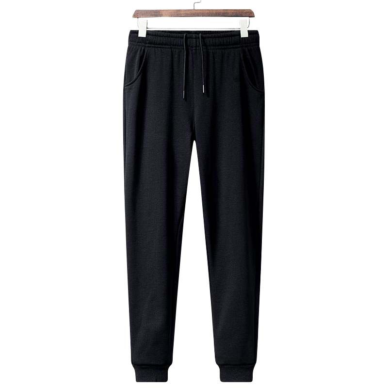 KNOWMLAB - Pantalón Cargo Casual Algodón Hombre Negro