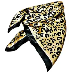 VIVAFELICIA - Pañuelo Bandana Nigeria Beige Negro