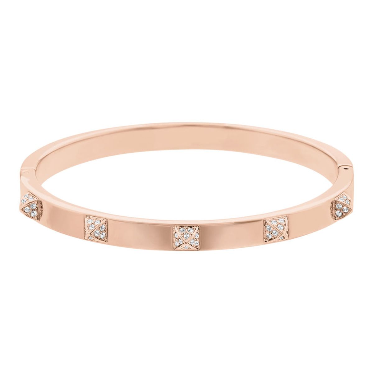 SWAROVSKI - Pulsera Swarovski Tactic Blanco Baño En Tono Oro Rosa 5098368