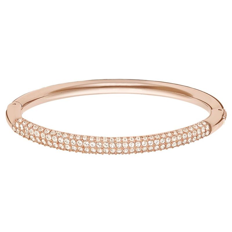 SWAROVSKI - Pulsera Swarovski Stone Blanco Baño En Tono Oro Rosa 5184516