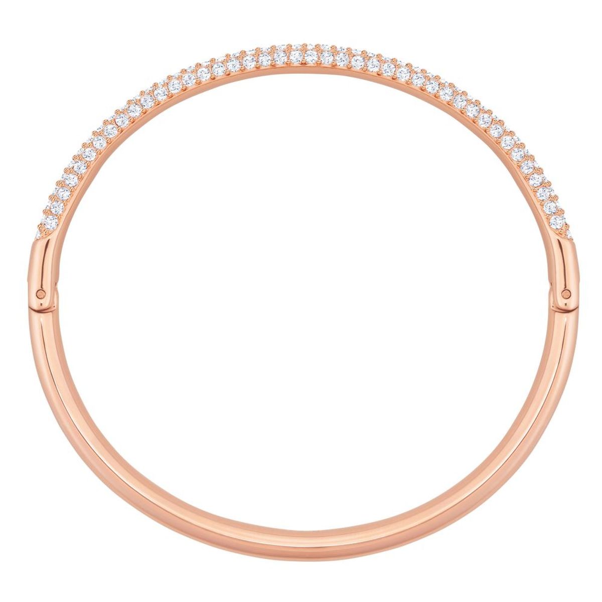 SWAROVSKI - Pulsera Swarovski Stone Blanco Baño En Tono Oro Rosa 5184516
