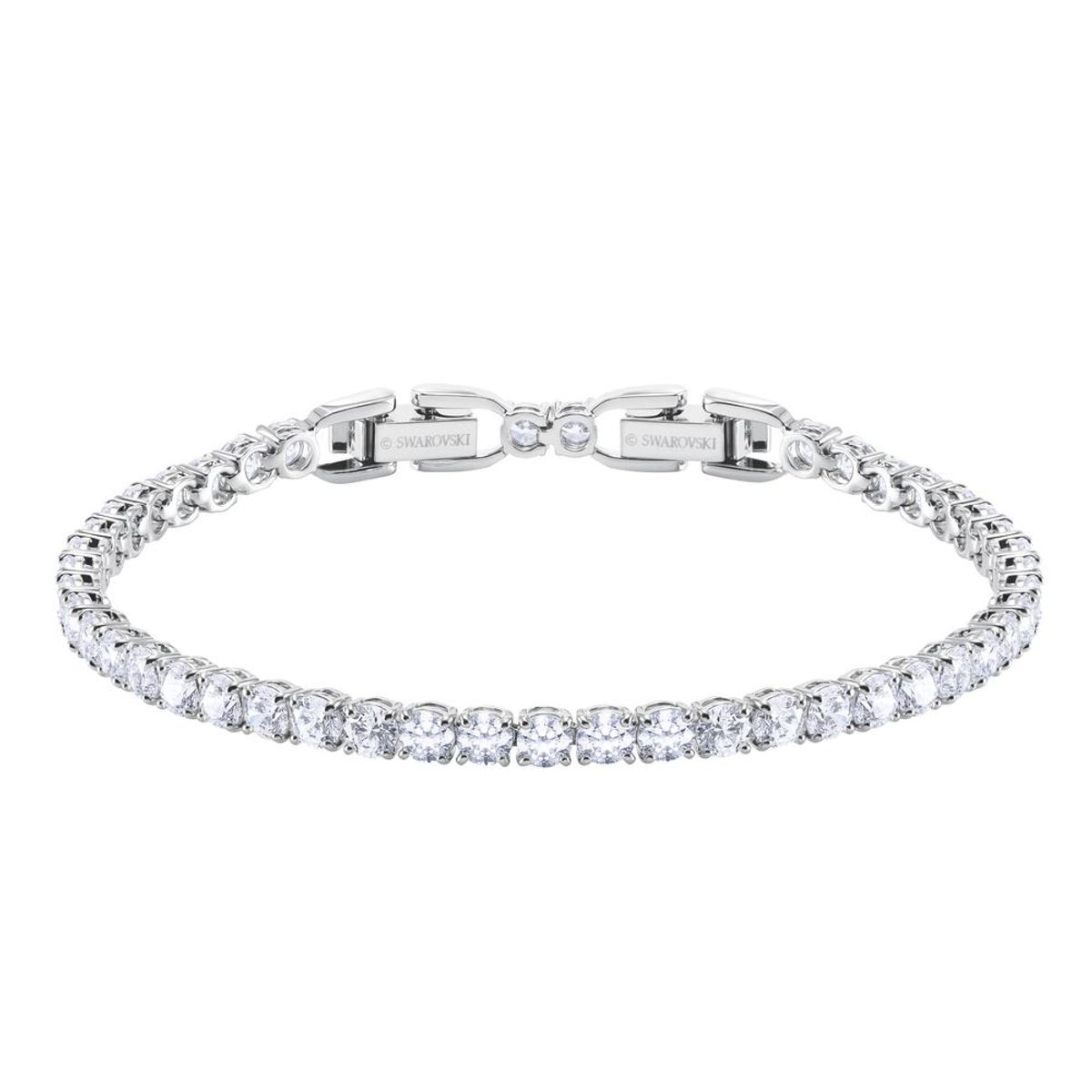 SWAROVSKI - Pulsera Swarovski Tennis Round Deluxe Blanco Baño De Rodio 5409771
