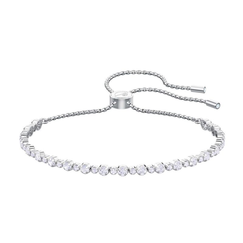 SWAROVSKI - Pulsera Swarovski Subtle Blanco Baño De Rodio Joya Original 5465384