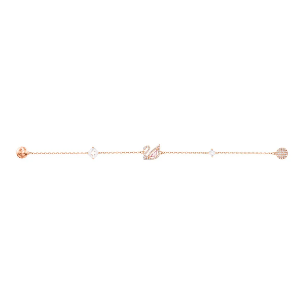 SWAROVSKI - Pulsera Swarovski Dazzling Swan Multicolor Baño En Tono Rosa 5472271