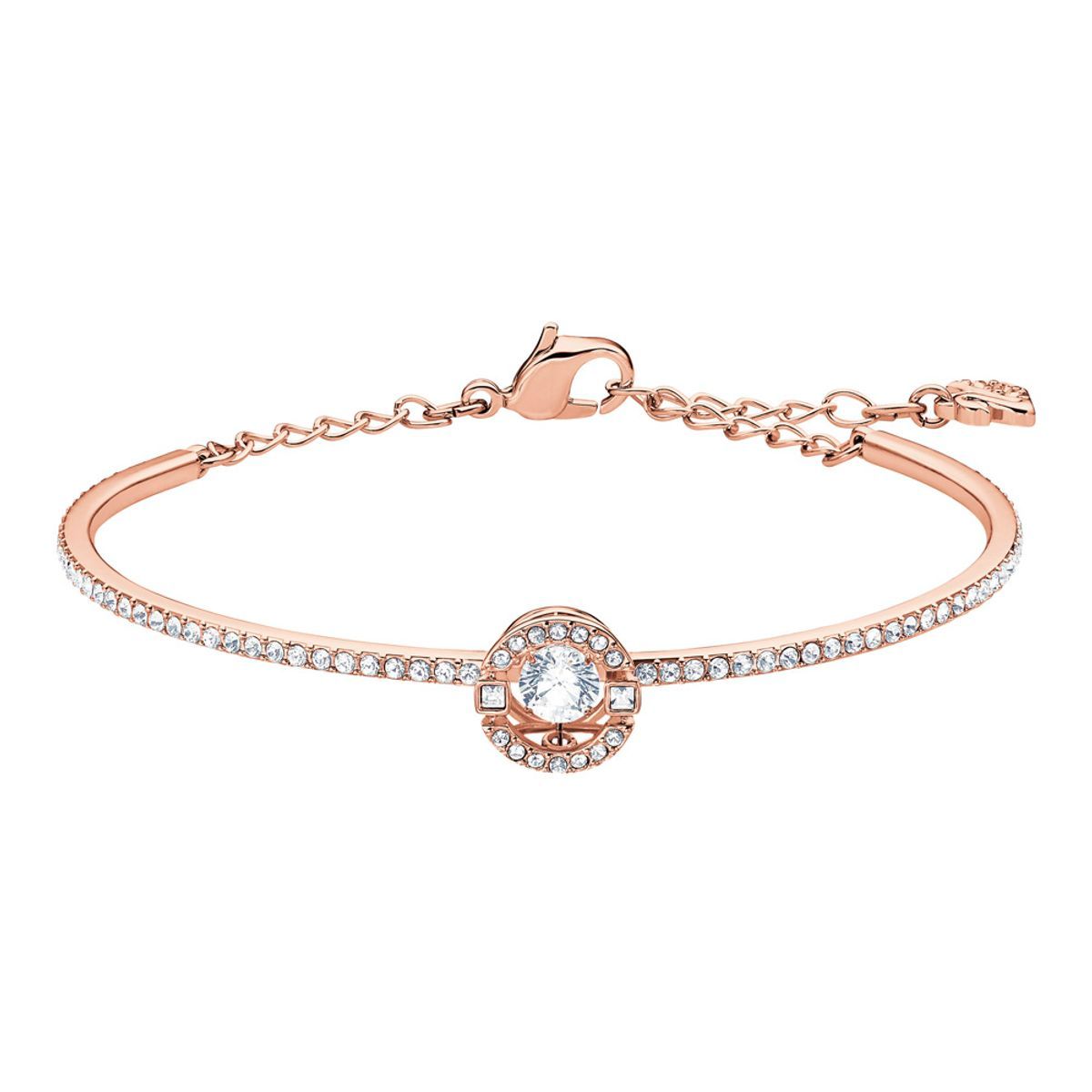 SWAROVSKI - Pulsera Swarovski Sparkling Dance Blanco Baño En Tono Rosa 5497483