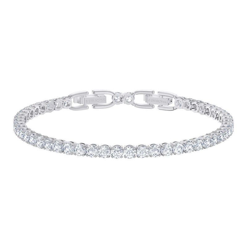SWAROVSKI - Pulsera Swarovski Tennis Deluxe Blanco -  Baño De Rodio 5513401