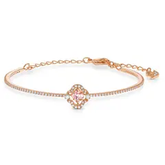 SWAROVSKI - Pulsera Sparkling Dance Rosa Baño Tono Oro Rosa 5516476_.