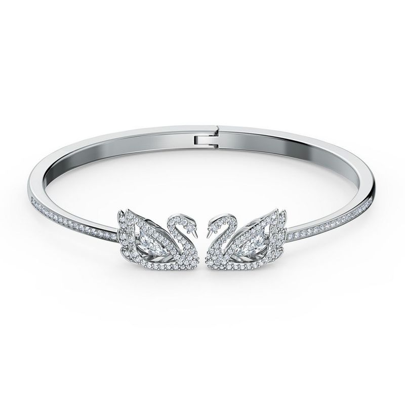 SWAROVSKI - Pulsera Swarovski Dancing Swan Blanco - Baño De Rodio 5520713
