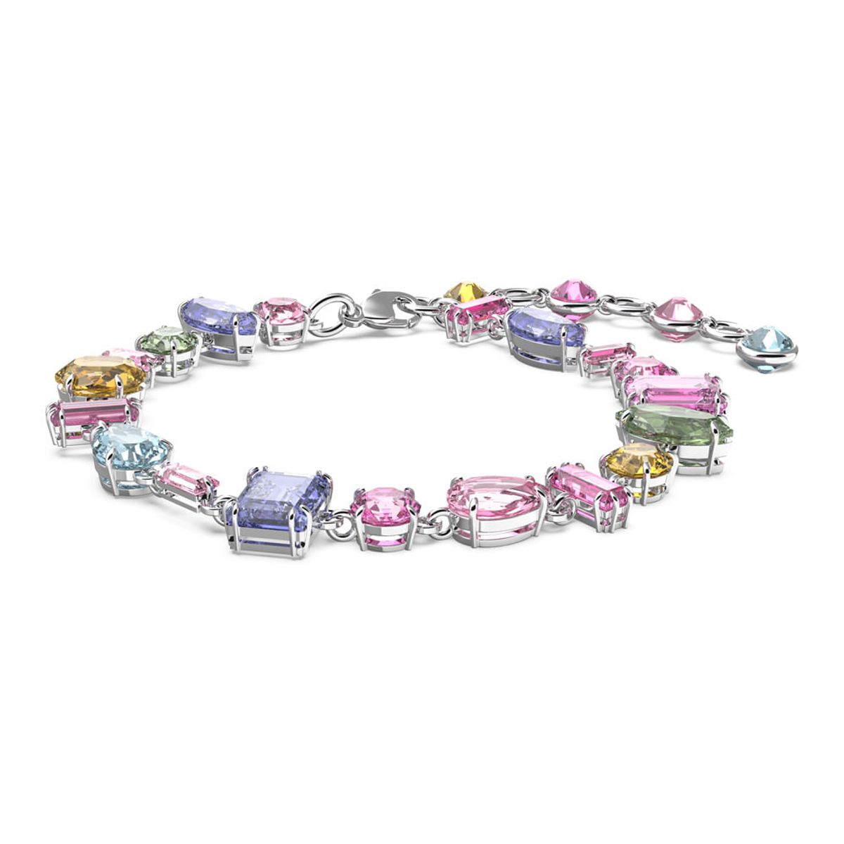 SWAROVSKI - Pulsera Swarovski Gema Multicolor Baño De Rodio Para Mujer 5613739_.