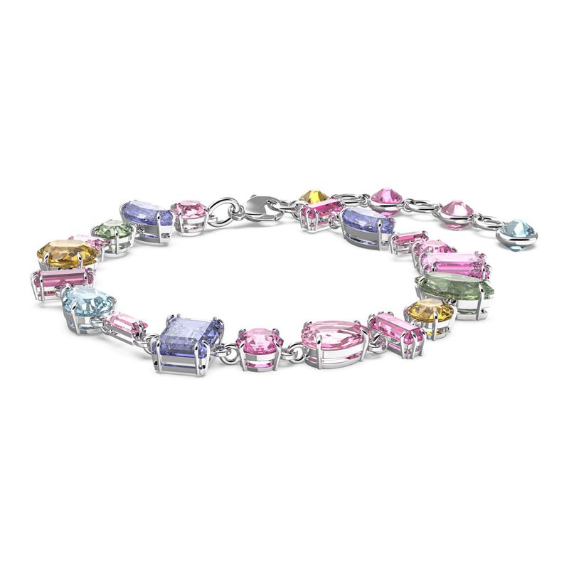 SWAROVSKI - Pulsera Swarovski Gema Multicolor Baño De Rodio Para Mujer 5613739_.