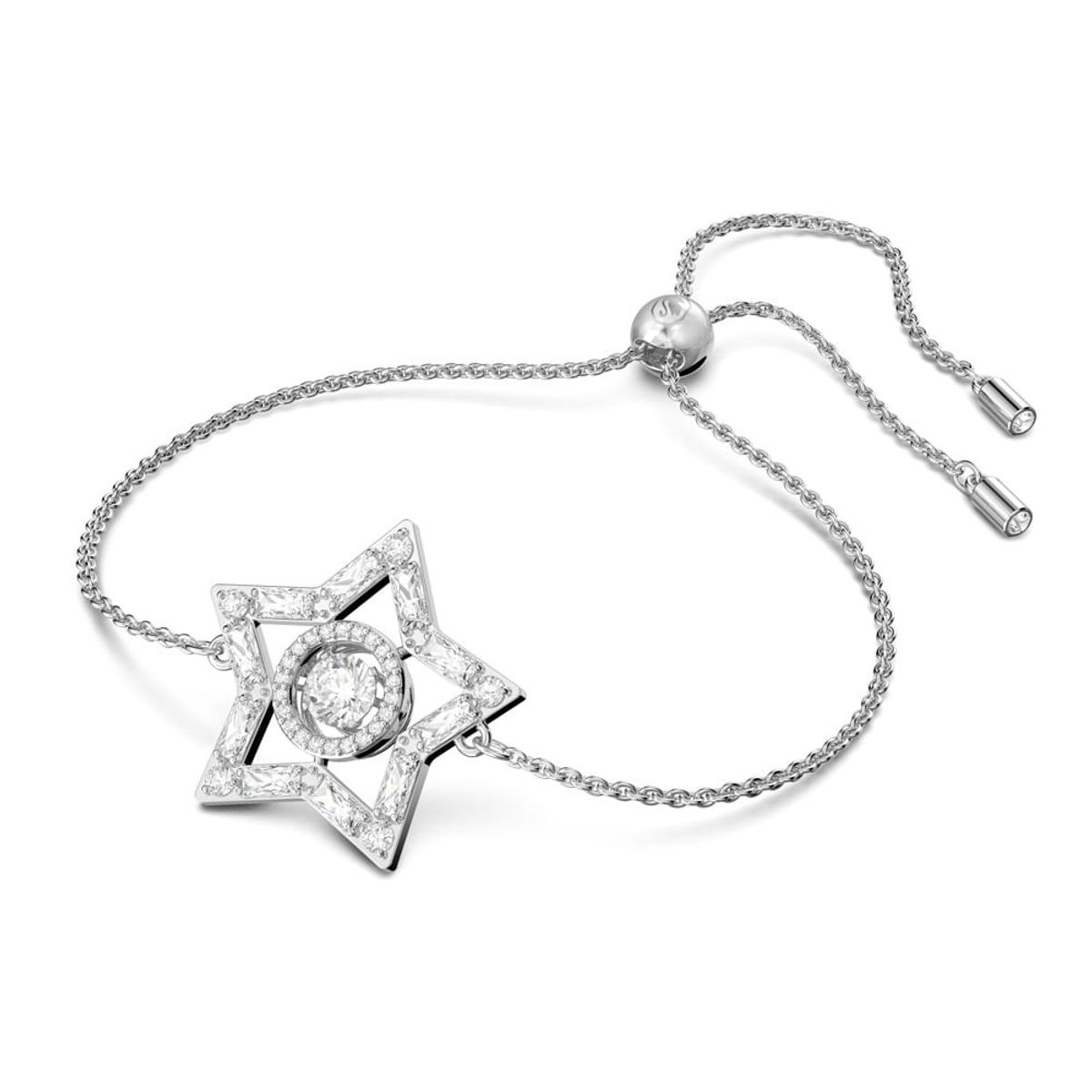 SWAROVSKI - Pulsera Swarovski Stella Blanco Baño De Rodio Joya Original 5617881_.
