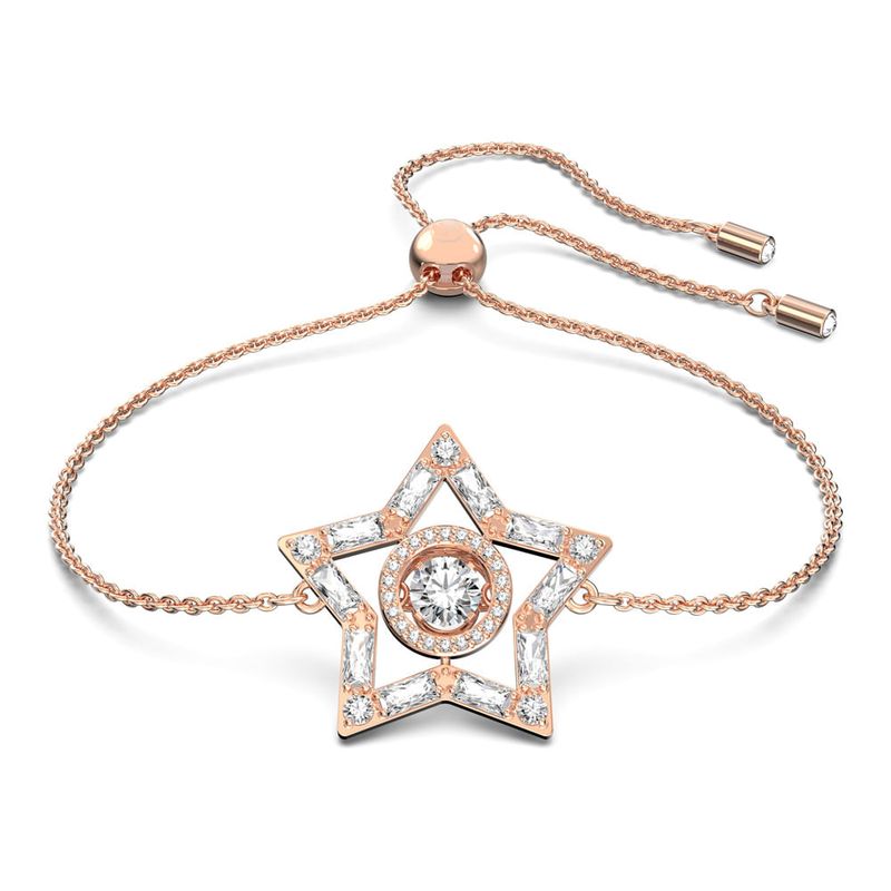 SWAROVSKI - Pulsera Swarovski Stella Blanco Baño Tono Oro Rosa 5617882