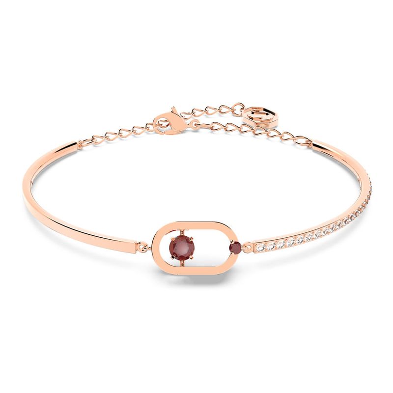 SWAROVSKI - Pulsera Swarovski North Rojo Baño Tono Oro Rosa Para Mujer 5620553_.