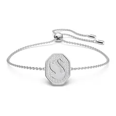 SWAROVSKI - Pulsera Signum Blanco Baño De Rodio Joya Original 5621099