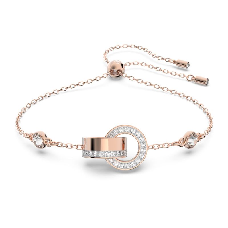 SWAROVSKI - Pulsera Swarovski Hollow Blanca Baño Tono Oro Rosa 5636498