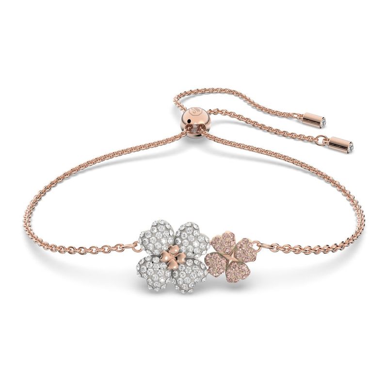 SWAROVSKI - Pulsera Swarovski Latisha Flor Multicolor Baño Tono Rosa 5636591