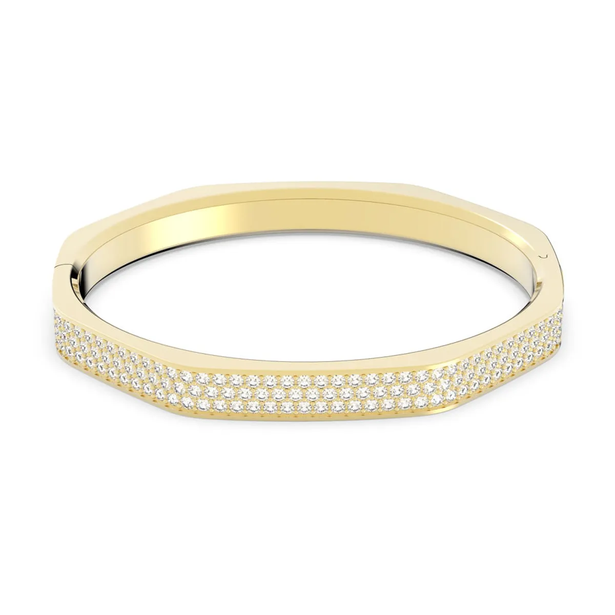 SWAROVSKI - Pulsera Swarovski Dextera Octogonal Pavé Blanco Baño Tono Oro 5639197