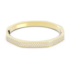 SWAROVSKI - Pulsera Dextera Octogonal Pavé Blanco Baño Oro 5639199