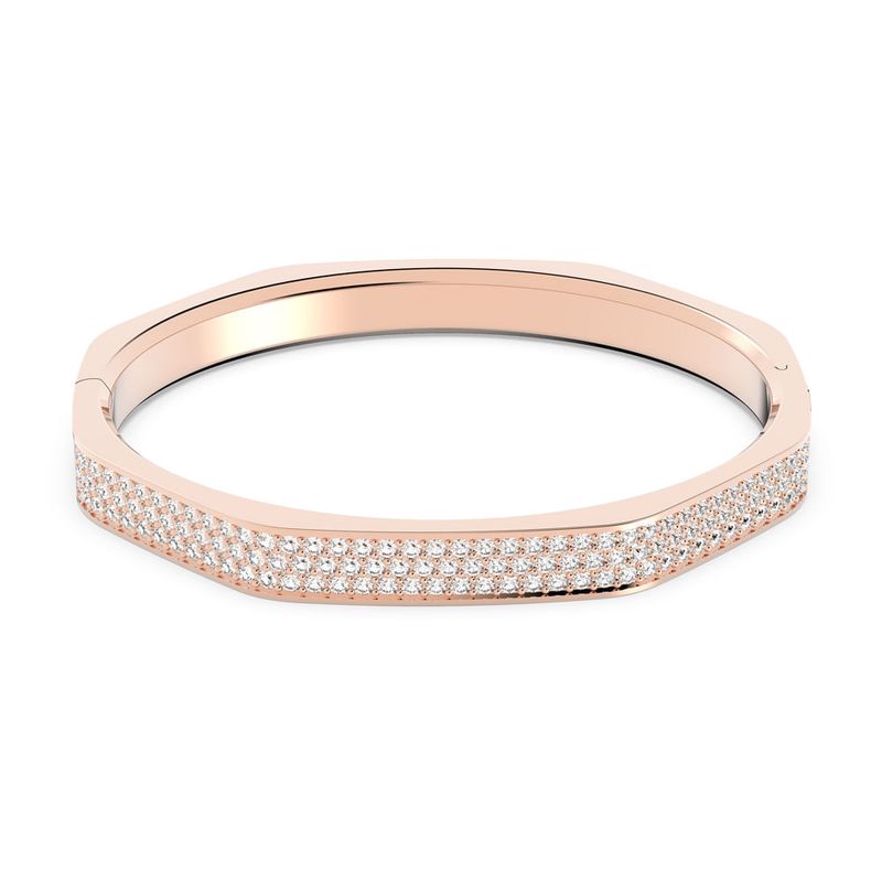 SWAROVSKI - Pulsera Swarovski Dextera Forma Octagonal Blanco Baño Rosa 5639205_.