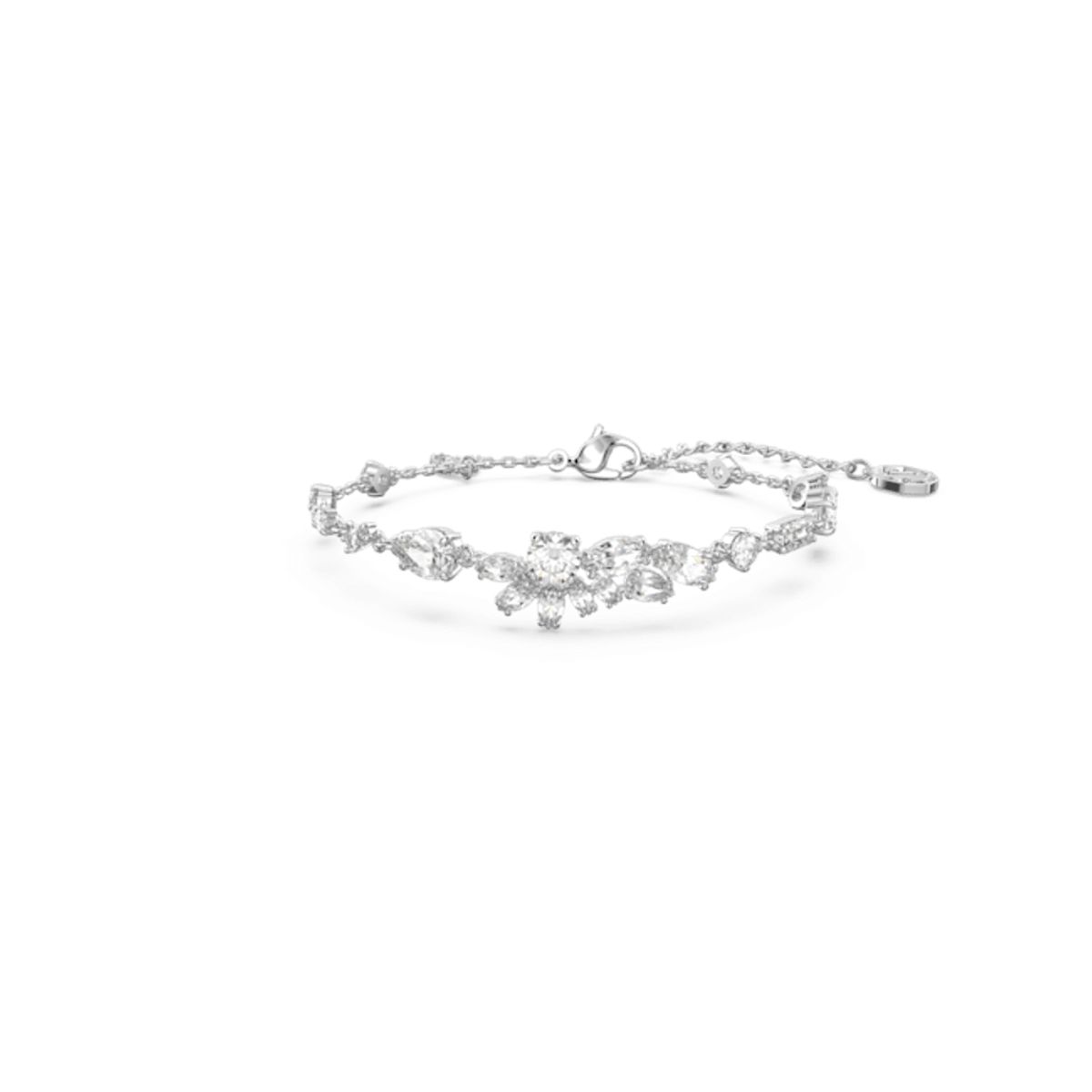 SWAROVSKI - Pulsera Swarovski Gema Tallas Mixtas Flor Blanca Rodio 5644687