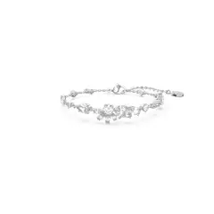 SWAROVSKI - Pulsera Gema Tallas Mixtas Flor Blanca Rodio 5644687