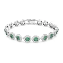 SWAROVSKI - Pulsera Angelic Talla Redonda Pavé Mediana Rodio 5646735