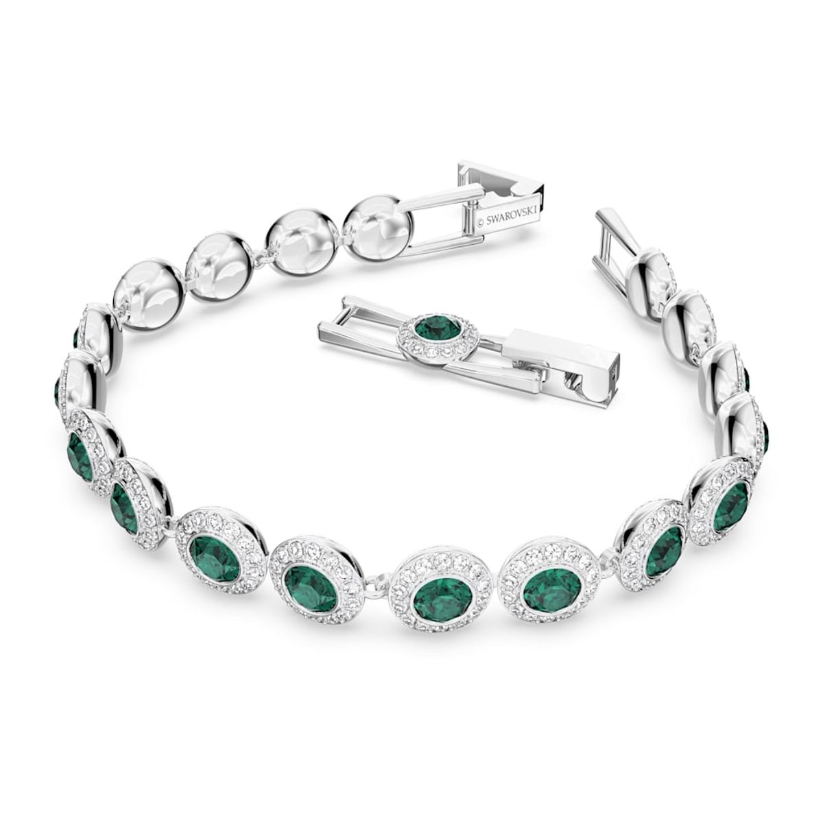 SWAROVSKI - Pulsera Swarovski Angelic Talla Redonda Pavé Mediana Rodio 5646735