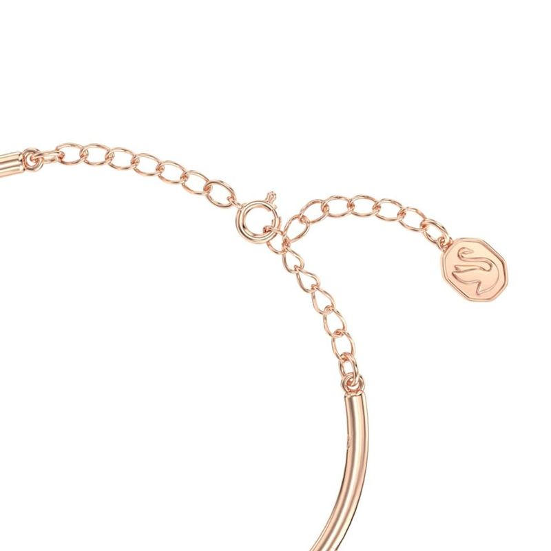SWAROVSKI - Pulsera Swarovski Volta Lazo Blanco Baño Tono Oro Rosa 5647565