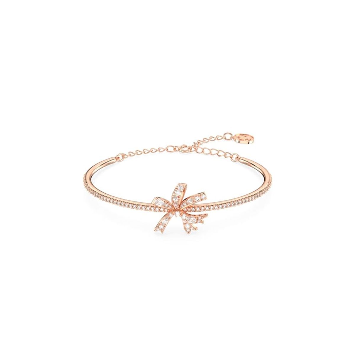 SWAROVSKI - Pulsera Swarovski Volta Lazo Blanco Baño Tono Oro Rosa 5647565