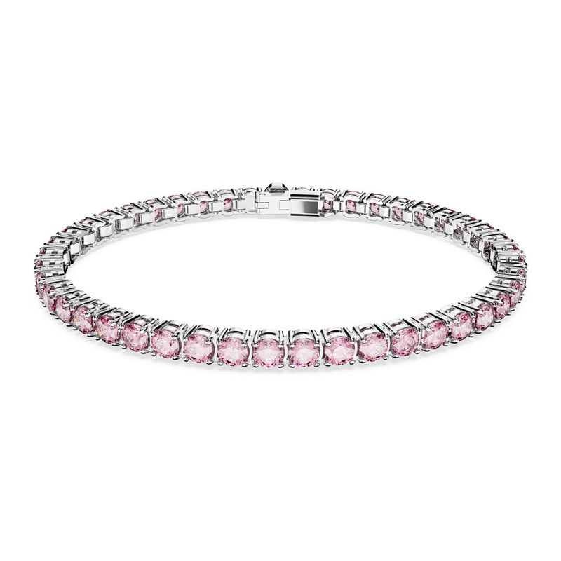 SWAROVSKI - Pulsera Swarovski Matrix Tennis Talla Redonda Pequeña Rodio 5648932_.