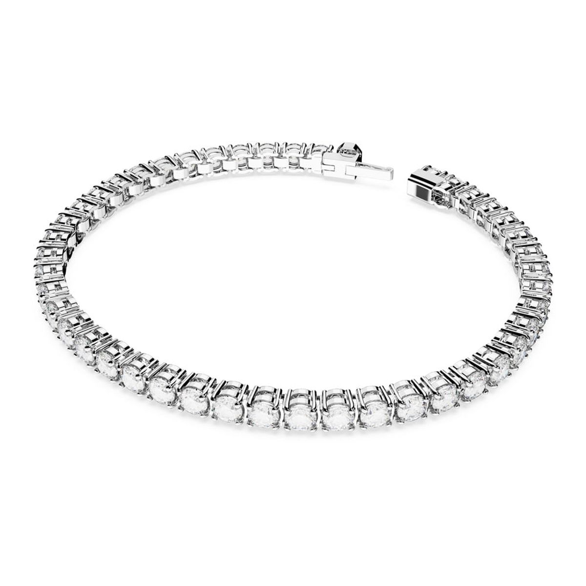SWAROVSKI - Pulsera Swarovski Matrix Tennis Talla Redonda Pequeña Rodio 5648938_.