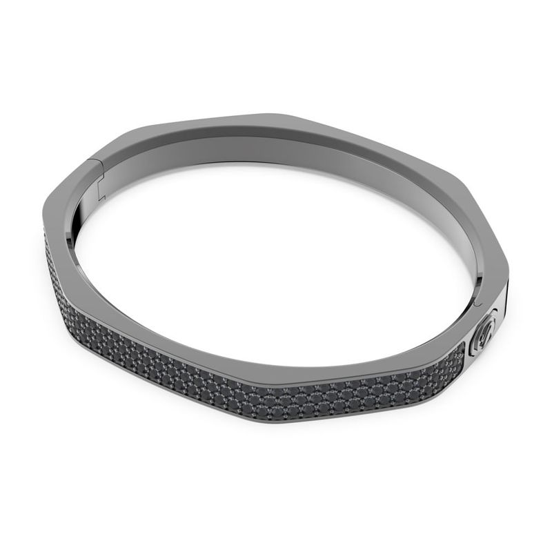 SWAROVSKI - Pulsera Swarovski Dextera Octogonal Pavé Negro Rutenio 5651340_.