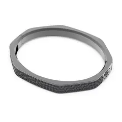SWAROVSKI - Pulsera Dextera Octogonal Pavé Negro Rutenio 5651340_.