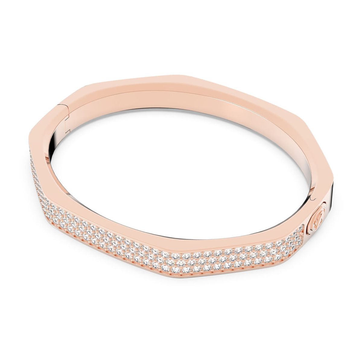 SWAROVSKI - Pulsera Swarovski Dextera Forma Octagonal Blanco Baño Rosa 5652338_.