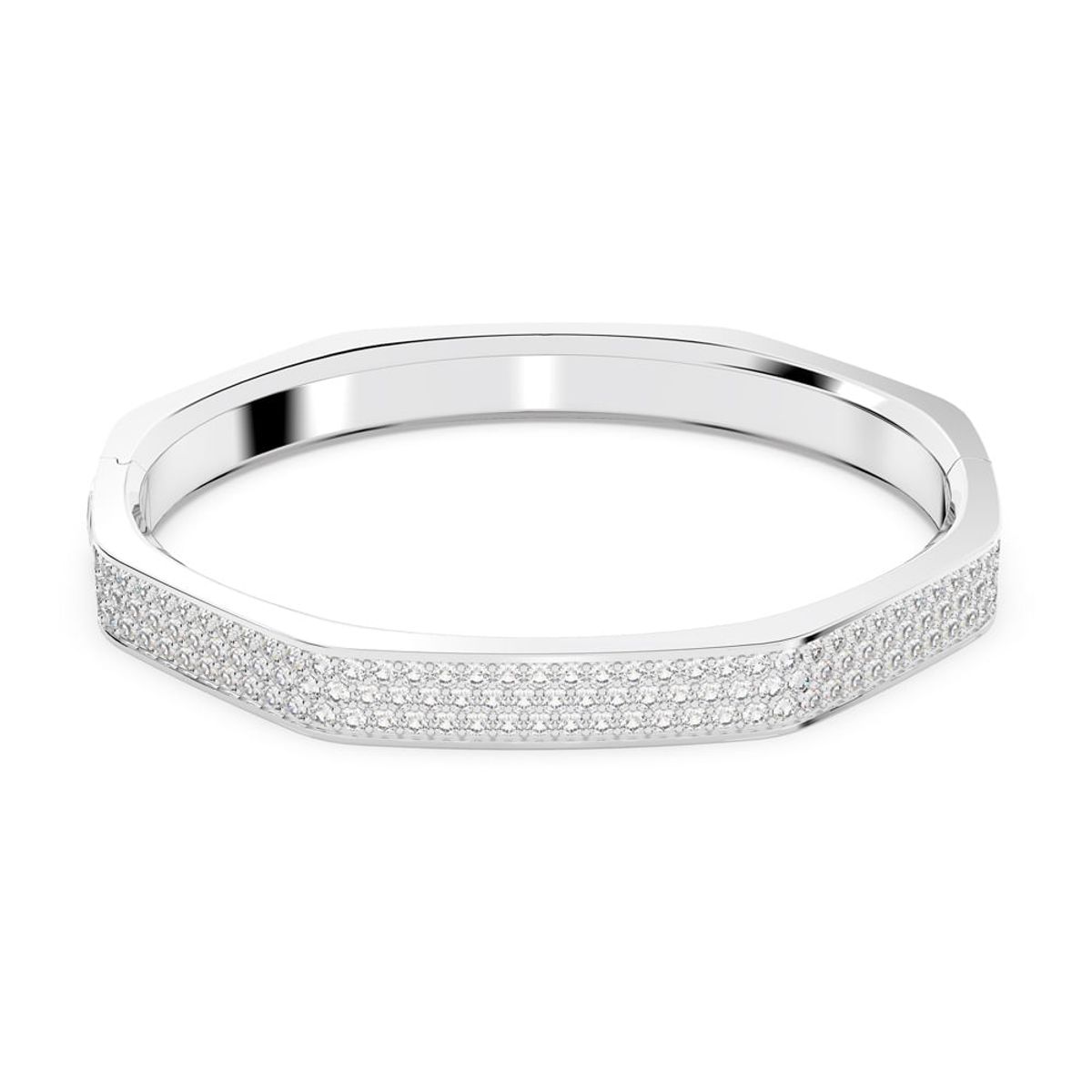 SWAROVSKI - Pulsera Swarovski Dextera Forma Octagonal Blanco Baño Rodio 5655624