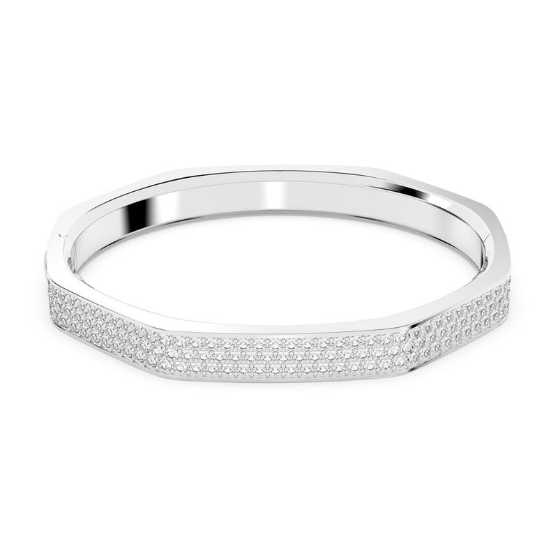 SWAROVSKI - Pulsera Swarovski Dextera Forma Octagonal Blanco Baño Rodio 5655624