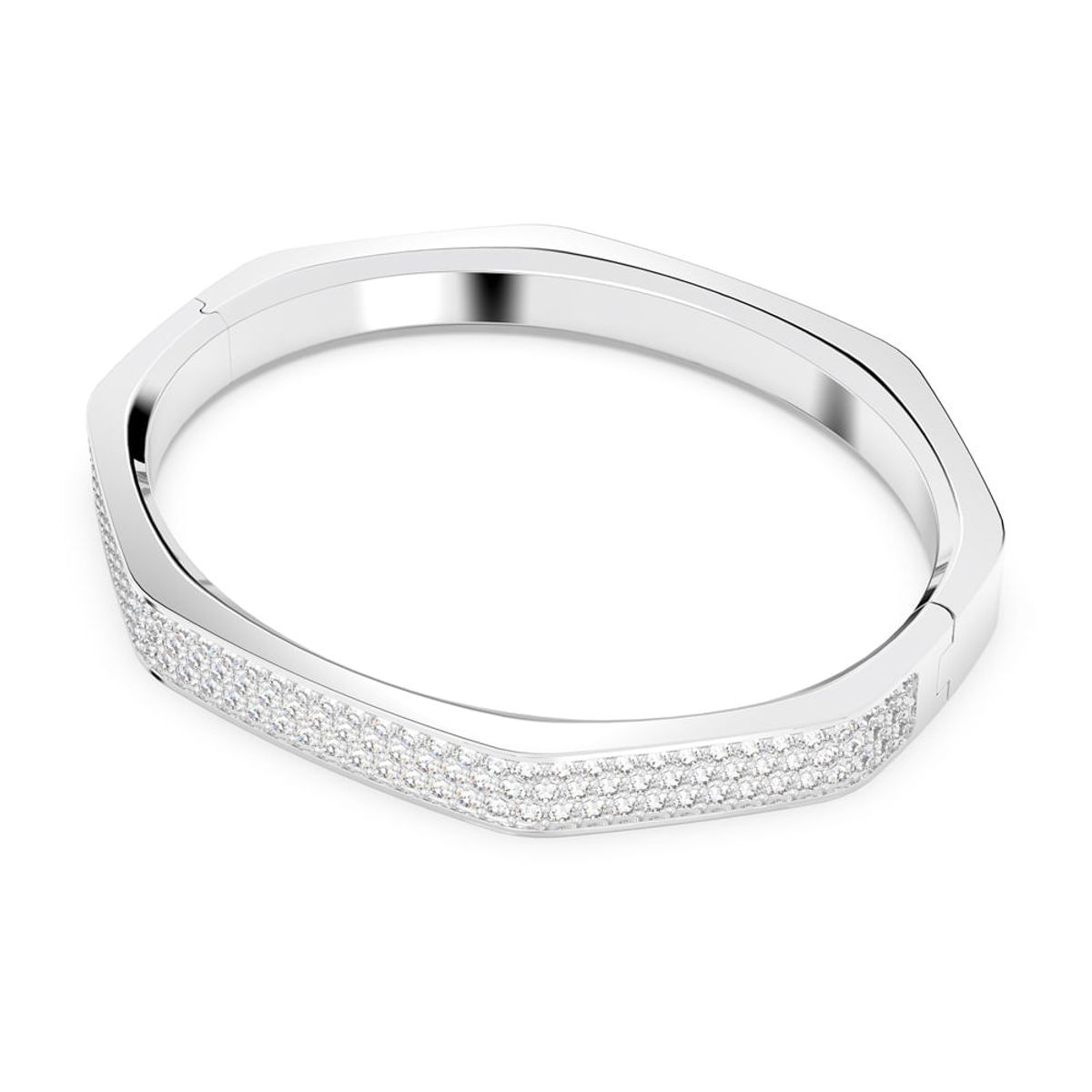SWAROVSKI - Pulsera Swarovski Dextera Forma Octagonal Blanco Baño Rodio 5655624